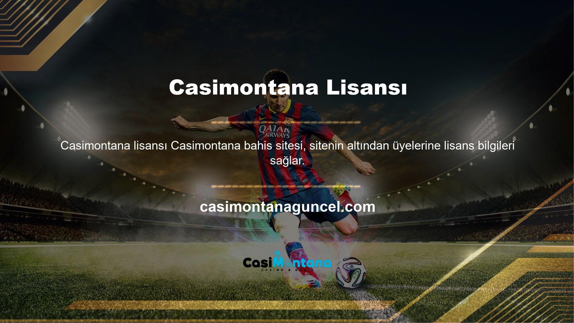 Bu şekilde, oyun tutkunları lisans bilgilerini siteye üye olmadan görüntüleyebilirler